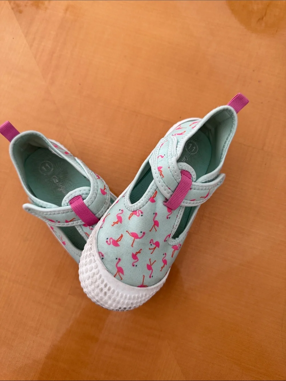 Kids Green Buckle Sandals - Stylish Summer Footwear size 11